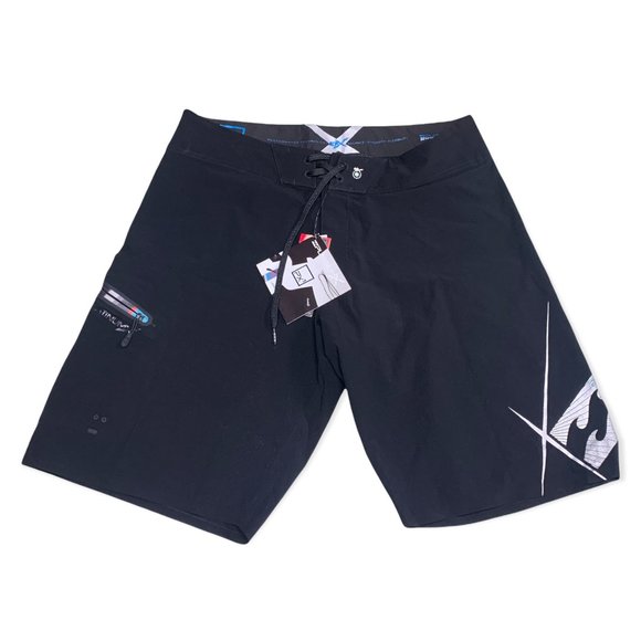 Billabong Swim PX1 Platinum X Surfing Beach Board Short Black Men Size 36 NWT